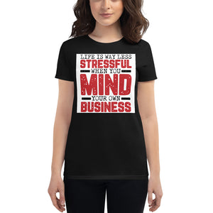 Mind Your Business Women's short sleeve t-shirt