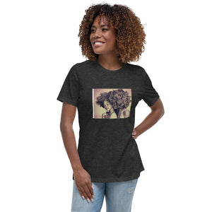 Afro Couple Women's Relaxed T-Shirt