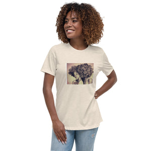 Afro Couple Women's Relaxed T-Shirt