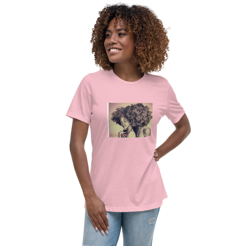 Afro Couple Women's Relaxed T-Shirt