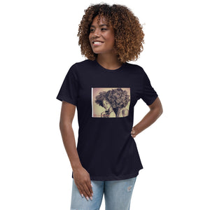 Afro Couple Women's Relaxed T-Shirt