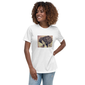 Afro Couple Women's Relaxed T-Shirt