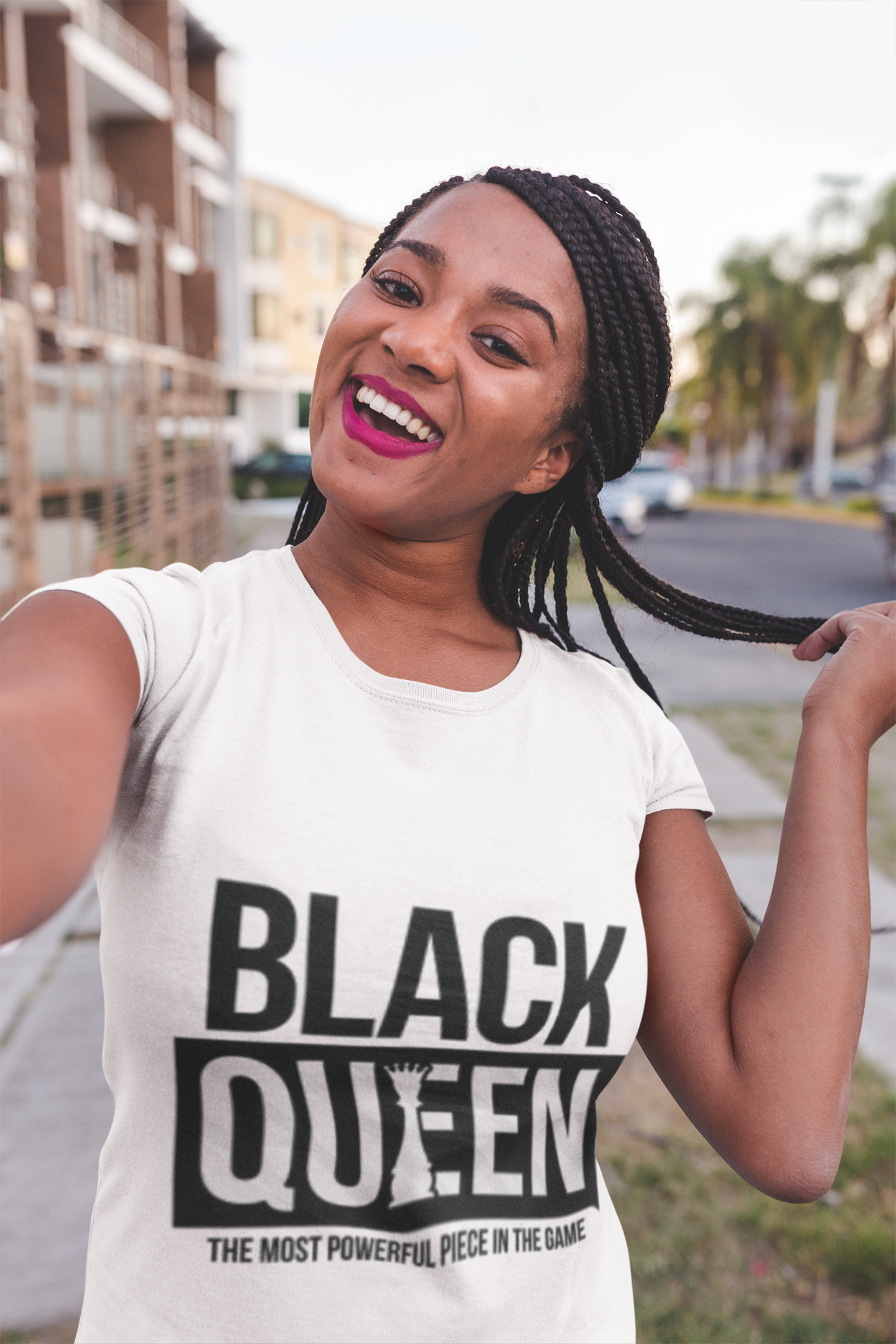 Women's  Black Queen short sleeve t-shirt