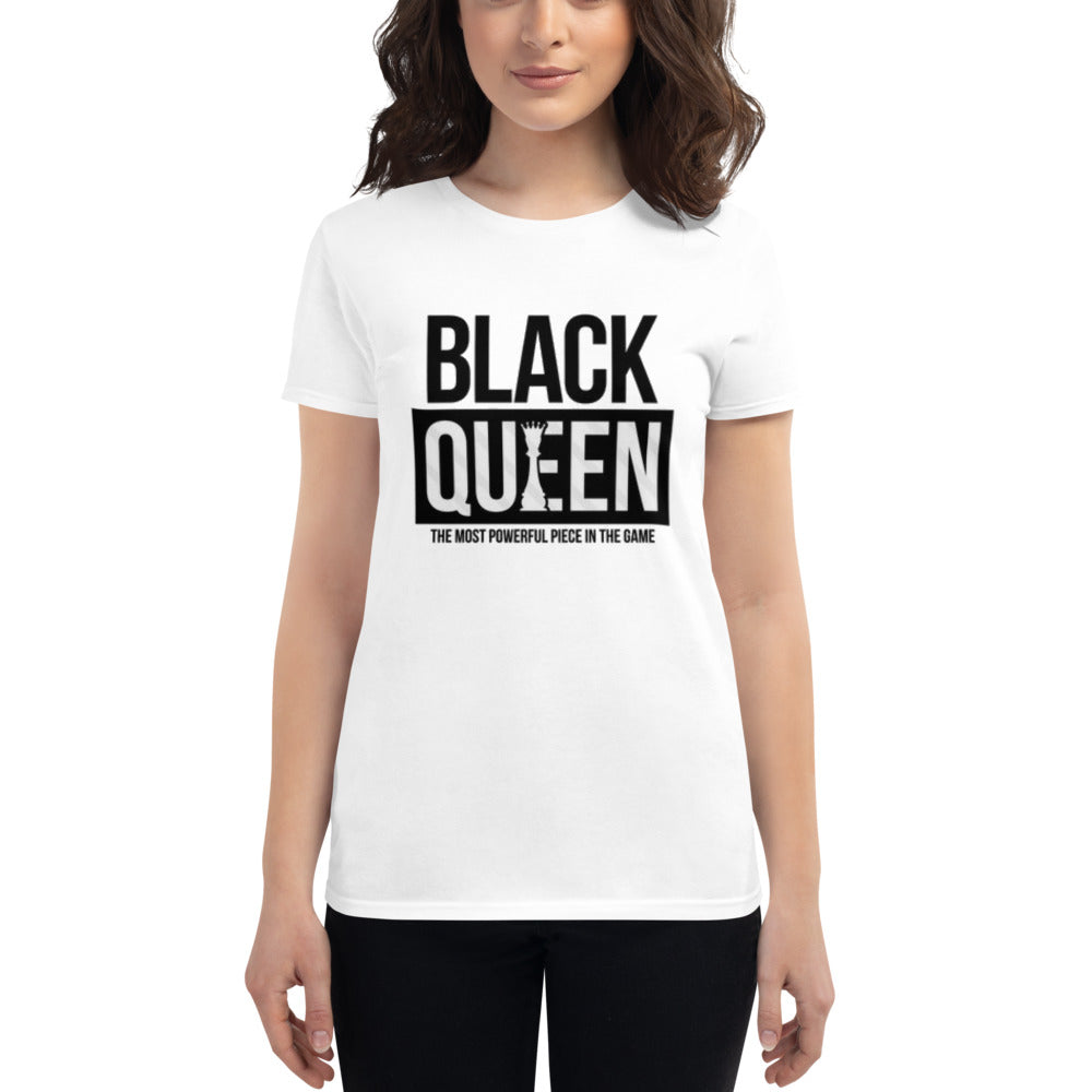 Women's  Black Queen short sleeve t-shirt