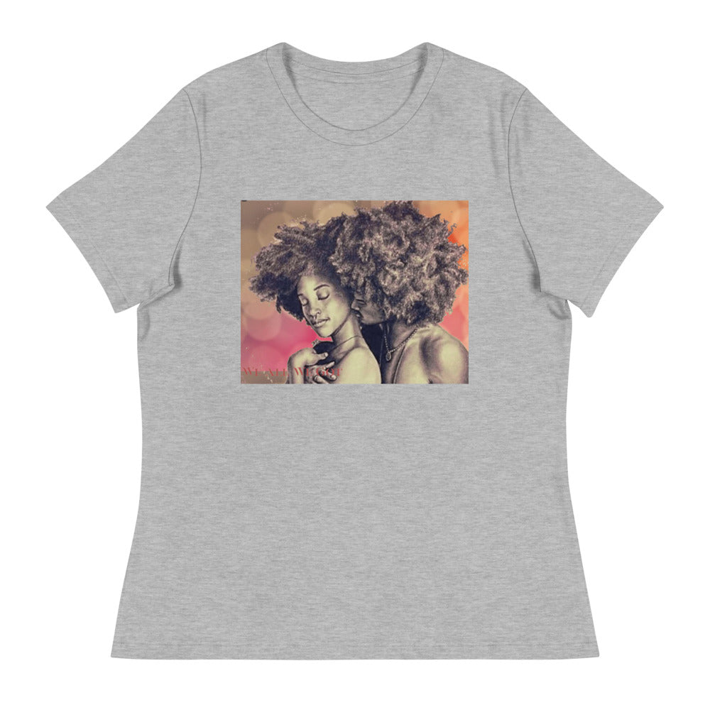 Afro Couple Women's Relaxed T-Shirt