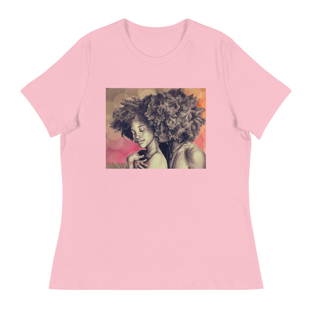 Afro Couple Women's Relaxed T-Shirt