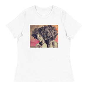 Afro Couple Women's Relaxed T-Shirt